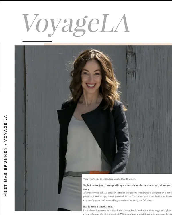 A cover of Voyage LA featuring Mae Brunken